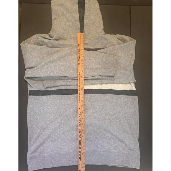 Tommy Hilfiger Color Block Lightweight Hoodie Kids XL Gray Y2K Nautical Academia - Picture 6 of 6